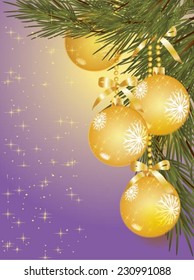Christmas balls. Vector illustration for xmas