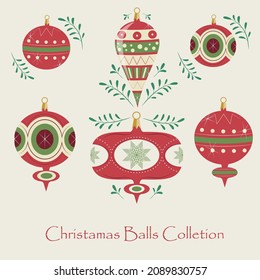 Christmas balls vintage. 
Eps - Vector