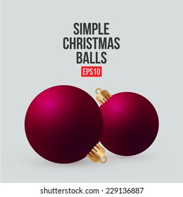 Christmas balls for your holidays template