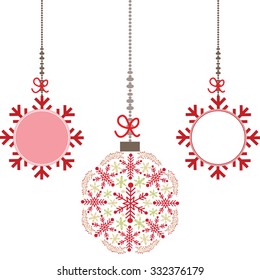  christmas Balls,Christmas border,Text,Announcements,Christmas Invitation,Design Elements set.