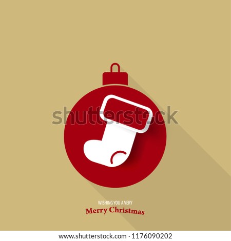 Christmas Balls/socks for Christmas Layout/Cover. Minimalist Creative Design Concept. Stock Vector Illustration. Modern and Abstract Background