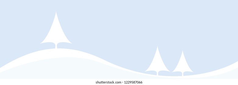 Christmas banner. Abstract vector illustration. Winter landscape background 