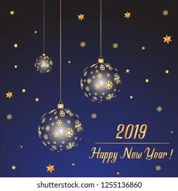 Christmas banner. Background gradient design of sparkling lights garland, gold snowflake, and glitter gold confetti. Horizontal Christmas poster, greeting cards, headers, website,  Happy New Year 2022