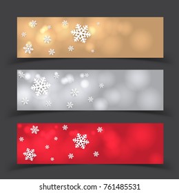 Christmas Banner Background Vector illustration Design.