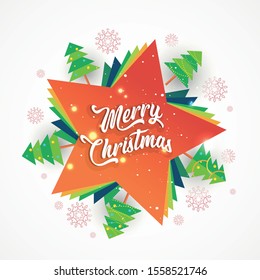Christmas banner. Background Xmas design of sparkling lights garland, with realistic gifts box, black snowflake and glitter gold confetti. Horizontal christmas poster, greeting cards, headers, website