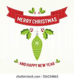 Christmas Banner with Bauble