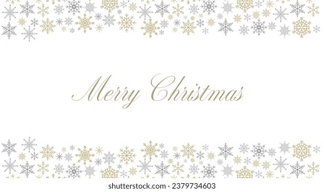 Christmas banner card stylish snowflake material
