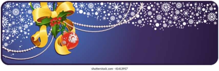 Christmas banner with copyspace