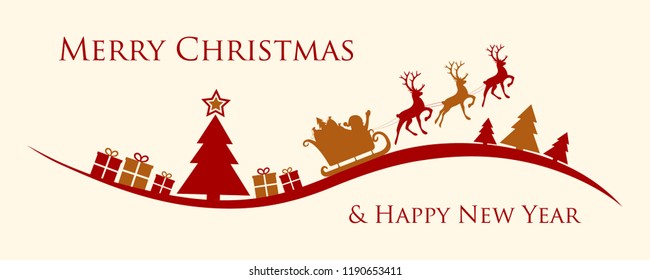 Christmas banner with decorative ornaments. Vector.