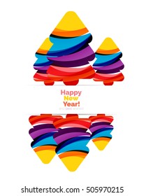Christmas banner design with blank space for promo text. Vector illustration