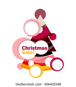 Diseño de pancartas navideñas con espacio en blanco para texto promocional. Ilustración del vector