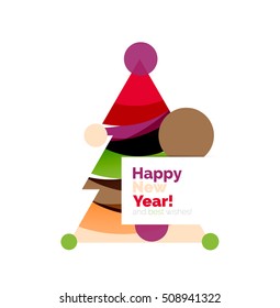 Christmas banner design with blank space for promo text. Vector illustration