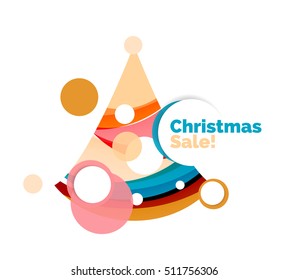 Diseño de pancartas navideñas con espacio en blanco para texto promocional. Ilustración del vector
