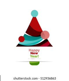 Christmas banner design with blank space for promo text. Vector illustration