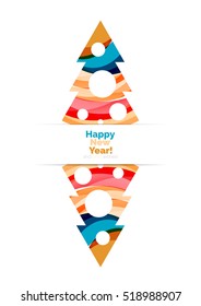 Christmas banner design with blank space for promo text. Vector illustration