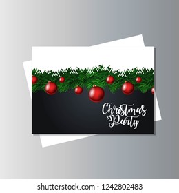 Christmas Banner with Elegant Decoration