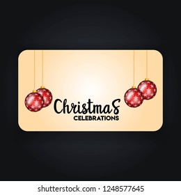 Christmas Banner with Elegant Decoration