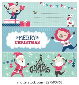 Christmas banner/ gift tag/ greeting card design