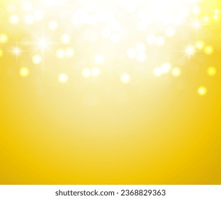 Christmas banner with glittering golden background, with copy space, Vector Illustration
