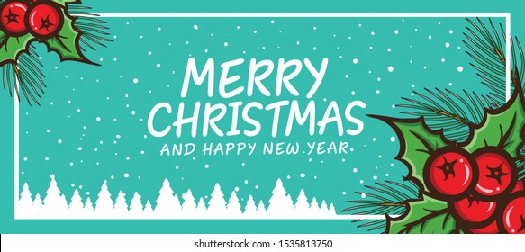 Christmas banner for layout design background