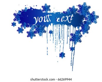 Christmas banner on a white background with transparency effect eps10