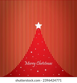 Christmas banner with red background and golden design