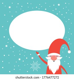Christmas banner, Santa, place for your text.
