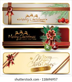 Christmas banner set