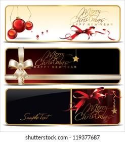 Christmas banner set