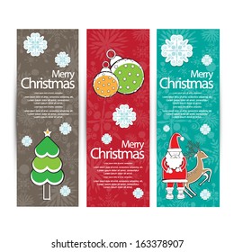 Christmas banner set