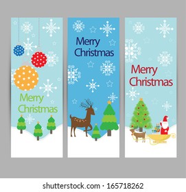 Christmas banner set