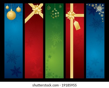 Christmas banner set