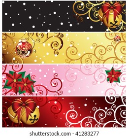 Weihnachtsbanner-Set.