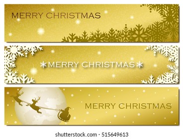 Christmas banner set