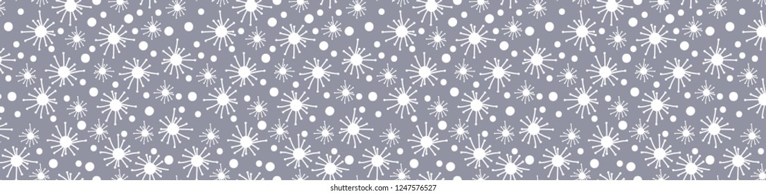 Christmas Banner with Christmas symbols and design elements. Vector illustrations. 