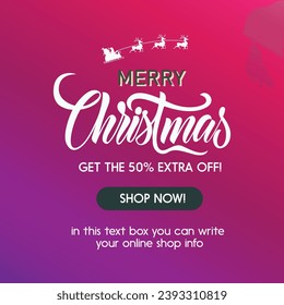 Christmas banner template illustration vector