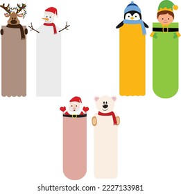 Christmas banner template vector bundle