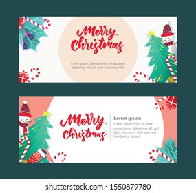 Christmas Banner Vector. eps format