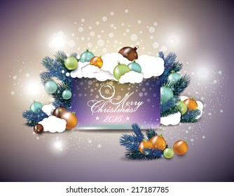 Christmas Banner. Vector Illustration.