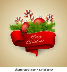 Christmas banner. Vector illustration.