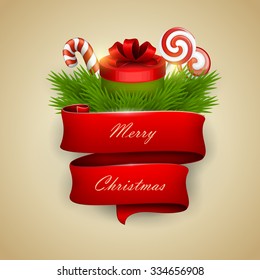 Christmas banner. Vector illustration.