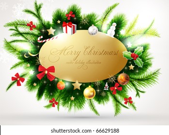 Christmas Banner. Vector Illustration.
