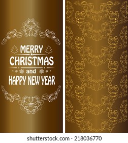 Christmas banner in the Victorian style