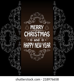 Christmas banner in the Victorian style