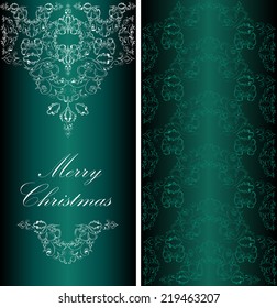 Christmas banner in the Victorian style