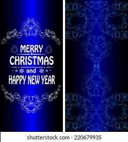 Christmas banner in the Victorian style