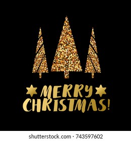 Christmas banner with xmas pine. 