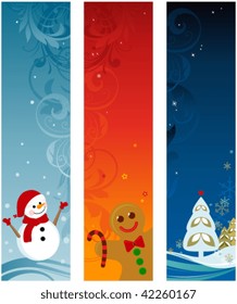 Christmas banners.