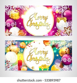 Christmas. Banners.