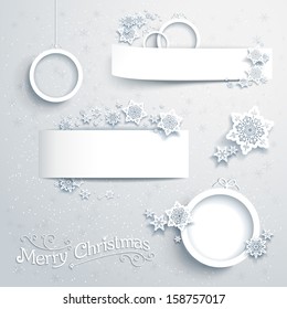 Christmas banners and design elements